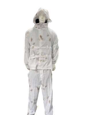 5xl 4xl 3xl Camo Ghillie Suit Army Hunting Outdoor Lightweight Hidden Tracking White