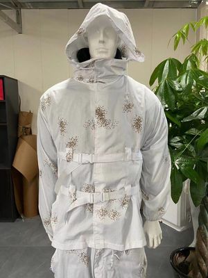 5xl 4xl 3xl Camo Ghillie Suit Army Hunting Outdoor Lightweight Hidden Tracking White
