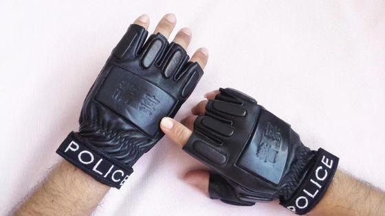 Cold Steel Tactical Gloves For Police Genuine Velvet Cold-Proof Full-Finger Cycling Fingerless Xl