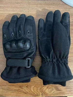 Cold Steel Tactical Gloves For Police Genuine Velvet Cold-Proof Full-Finger Cycling Fingerless Xl