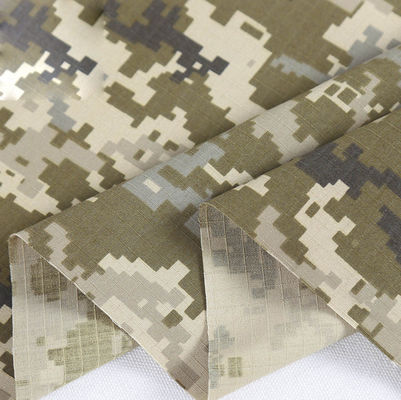 Military Camo Material Polyester Cotton Blended Ukrainian Army Tent Fabric