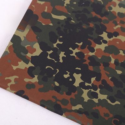 Military Camouflage Fabric Material Polyester Cotton Blend German Spotted Thick Gauze Card