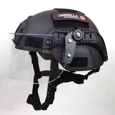 Military Helmet MICH2000 Helmet + Transparent Riot Helmet Protection Mask Police Helmet Patrol Keblar Military Helmets