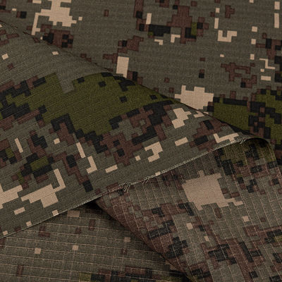 Customized High Quality Infrared Proof Waterproof Oil Proof Cotton 80% Polyester 20% Uniform Military Fabric Camouflage