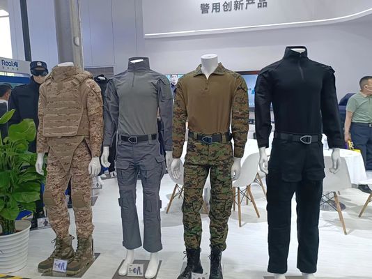 Military Uniform Cloth Fiber Flame Retardant Moisture Wicking Chlorine Bleaching Resistant Camouflage Cloth Military