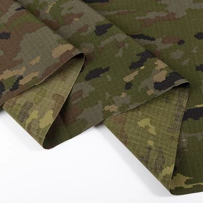 Spanish Military Tactical Uniform Fabric Anti-bacterial / Anti-infrared / Waterproof / Oil-proof Tactical Camouflage Cloth