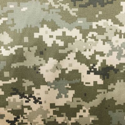 Polyester-cotton Ukrainian Military Tactical Uniforms Water-repellent Tear-resistant Plaid Camouflage Print Army Cloth