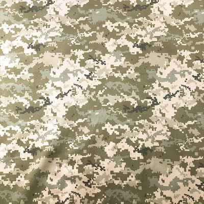 Polyester-cotton Ukrainian Military Tactical Uniforms Water-repellent Tear-resistant Plaid Camouflage Print Army Cloth