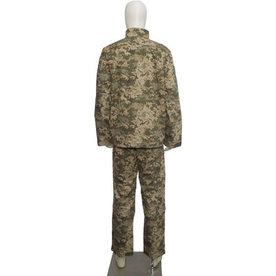 Polyester-cotton Ukrainian Military Tactical Uniforms Water-repellent Tear-resistant Plaid Camouflage Print Army Cloth