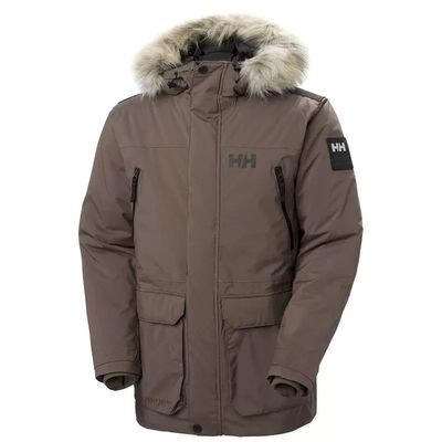 Insulated Helly Hansen Men's Parka Jacket for Cold Weather Protection